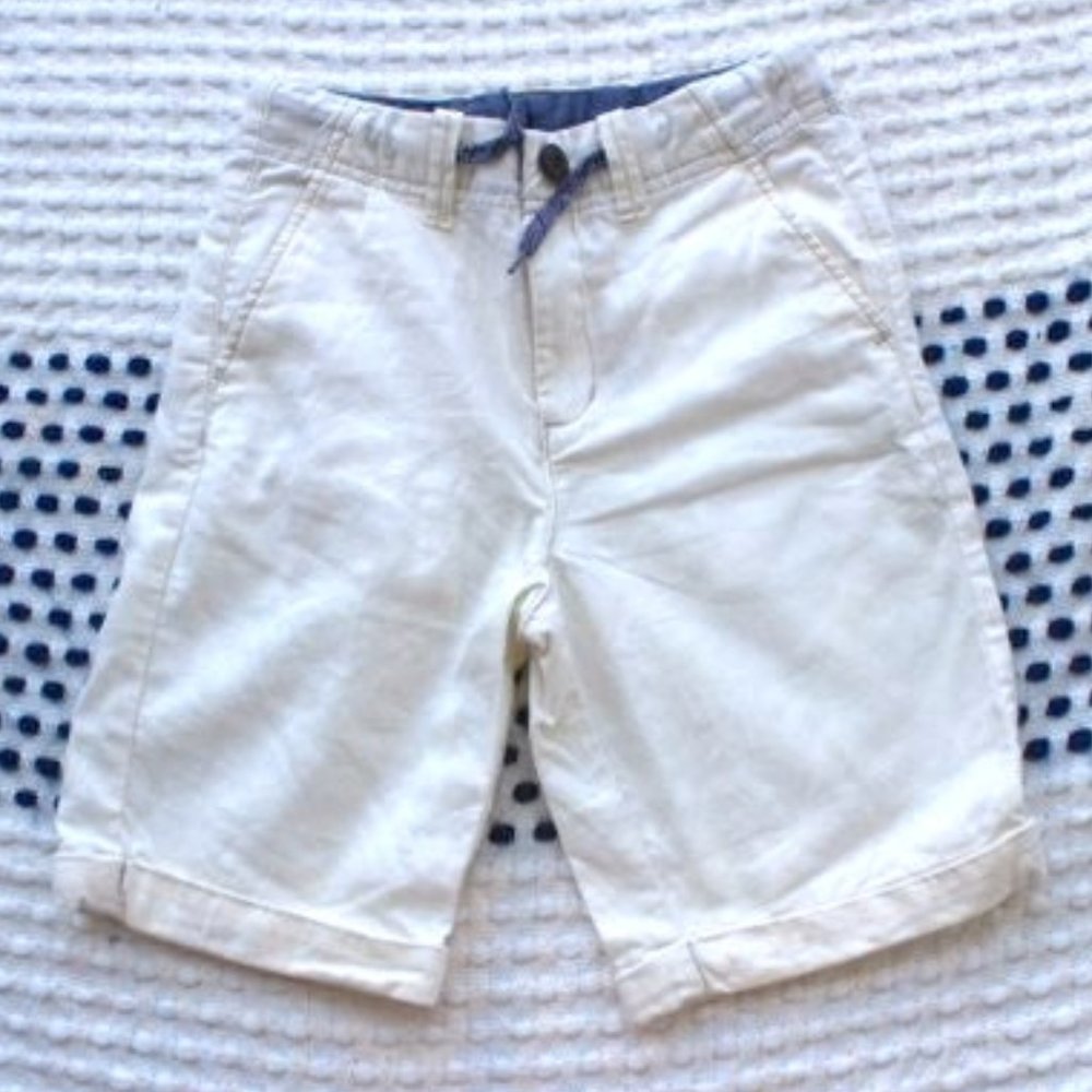Gymboree Boys White Khaki Shorts